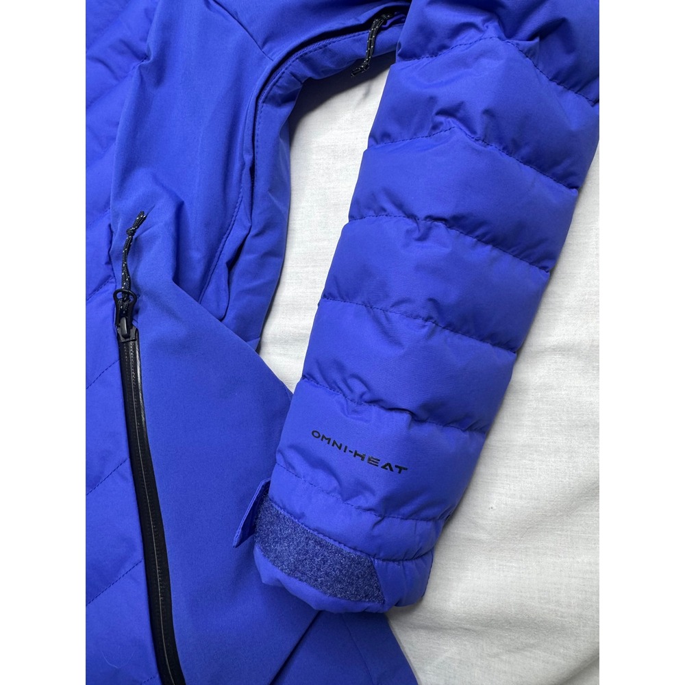 Columbia Titanium Women's Blue Omni-Heat Insulated Ski Jacket Faux Fur M - Picture 8 of 11